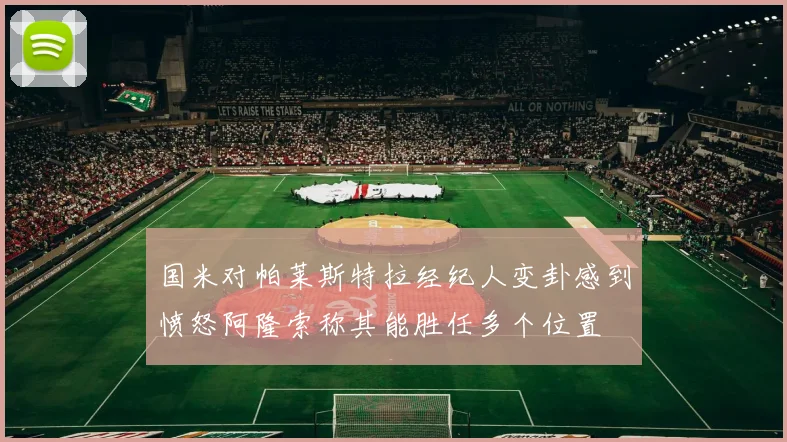 国米对帕莱斯特拉经纪人变卦感到愤怒阿隆索称其能胜任多个位置